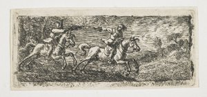 Dövüşen İki Atlı by Pieter van Laer