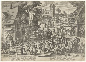 Aziz Sebastian Loncası Bayramı by Pieter van der Borcht (I)
