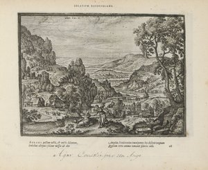 Landschap bir araya geldi Hagar en de engel Konfor (nesne üzerindeki başlık) Her iki Ahit