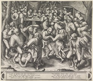 Çiftlik düğününde dans by Pieter van der Heyden
