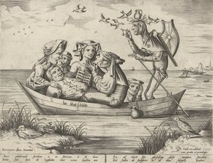 mavi mavna Bie blau schuijte (nesne üzerindeki başlık) by Pieter van der Heyden