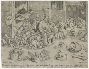 okuldaki eşek by Pieter van der Heyden