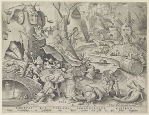 oburluk Gula (nesne üzerindeki başlık) Yedi Ölümcül Günah (dizi başlığı) by Pieter van der Heyden