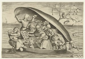 Midye kabuğundaki müzisyenler by Pieter van der Heyden