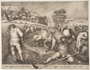 The Seasons, 1570 dizisinden Summer Aestas. by Pieter van der Heyden