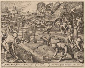 Bahar by Pieter van der Heyden after Pieter Bruegel the Elder