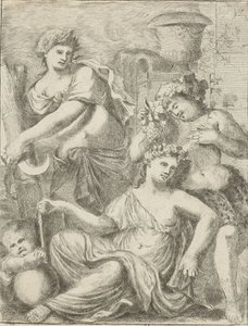 Ceres, Bacchus ve Venüs by Pieter van der Plas (II)