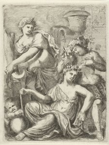Ceres, Bacchus ve Venüs by Pieter van der Plas (II)