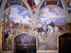 Victor Emanuel II, Giuseppe Garibaldi ile Teano
