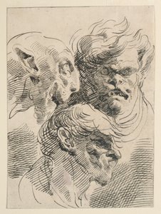 grotesk kafalar by Pietro Antonio Novelli