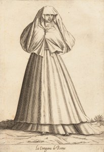 La Cortigiana de Roma Courtesan, yak. 1580. by Pietro Bertelli.