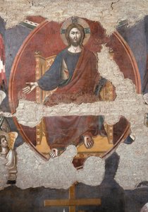 Son Yargı: İsa koz. Detay. (Fresk by Pietro Cavallini