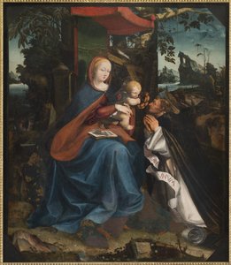Madonna ve Çocuk ve Aziz Peter Şehit, 1525 by Pietro Grammorseo