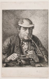 Sanatçının babası madalya sahibi F.C. Krohn by Pietro Købke Krohn