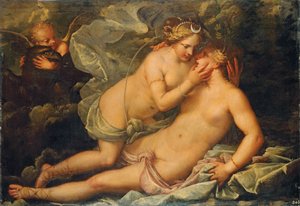 Diana ve perisi Callisto kılığında Jüpiter