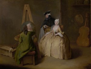 Atölyesindeki Ressam, c.1741-4 by Pietro Longhi