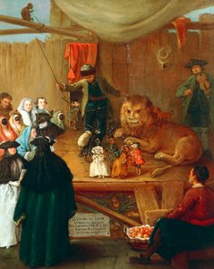 Aslan kulübesi, Pietro Longhi (1701-1785) Tuval üzerine yağlı boya, 62x51 cm by Pietro Longhi