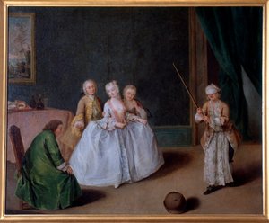 Pot oyunu (Resim, c.1760) by Pietro Longhi
