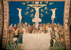 Çarmıha Germe Fresk Pietro Lorenzetti (1280/5 civarında-1348) 1335-1340 San Francesco Bazilikası, Aşağı Kilise, Assisi