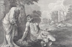Eyüp, karısı tarafından azarlandı, 1730-39.