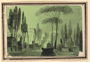 Sahne Tasarımı, Mezar Arası Merdivenler by Pietro Narducci