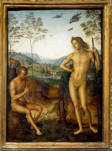 Apollo ve Marsyas “” Marsyas, lir kralı Apollon