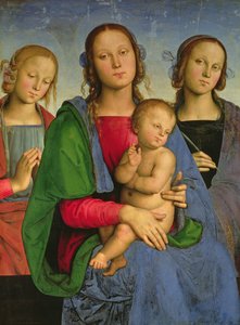 Aziz Catherine ve Aziz Rosa ile Madonna ve Çocuk, 1493 (panelde tuval üzerine yağlı boya)