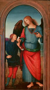 Pavia Chartreuse Poliptiği: “” Tobie ve Başmelek Gabriel”” Pietro Vannucci dit il Perugino