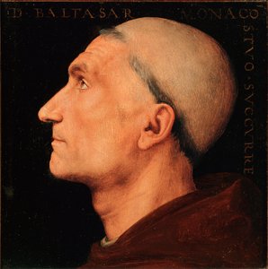 Vallombrosa Manastırı keşişi Antonio di Angelo tarafından Don Baldassarre portresi Vallombreuse manastırının bir keşiş profili. Pietro Vannucci dit il Perugino tarafından tablo (Perugin by Pietro Perugino