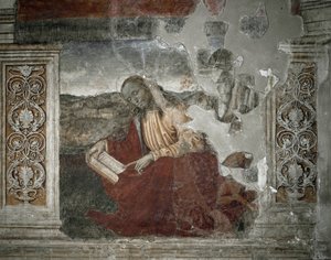 Evangelist Aziz Luke (Fresco by Pietro Perugino