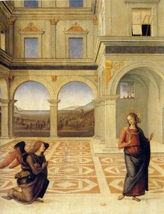 Müjde, yaklaşık 1498 by Pietro Perugino