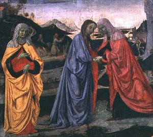 Ziyaret (panelde sıcaklık) by Pietro Perugino