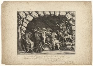 Plüton yeraltı dünyasına giriyor by Pietro Sante Bartoli