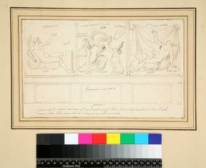 Üç panelli bir duvar) by Pietro Santi Bartoli