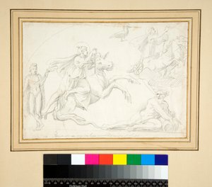 Mithraik sahne (kalem) by Pietro Santi Bartoli