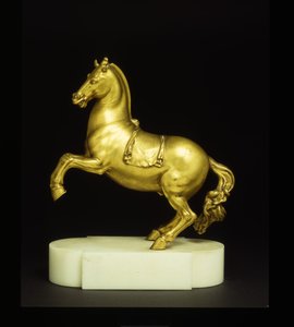 Yetiştirme atı (yaldızlı bronz) by Pietro Tacca