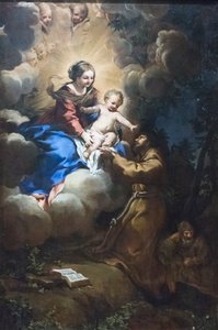 Meryem'in St Francis'e Vizyonu, c.1641 (tuval üzerine yağlı boya)