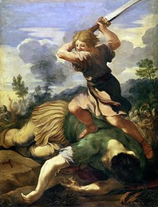 David'in Goliath'ı öldürmesi (tuval üzerine yağlı boya)