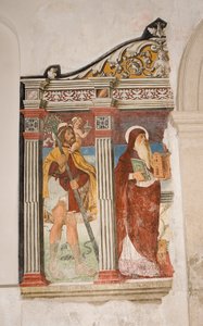 Aziz Pietro ve Paolo Kilisesi, Valvasone, Friuli, İtalya (fresk) by Pietro da Vicenza