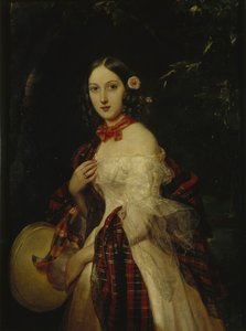 Maria Arkadievna Stolypina Besk 1819-1889, 1839 by Pimen Nikitich Orlov