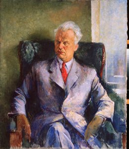 Filmlerin yazarı, yapımcısı ve yönetmeni Olexandr Dovzhenko'nun portresi by Piotr Vladimirovich Williams
