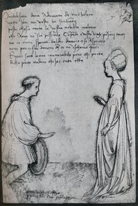 Bir Aşk Düeti, c15. yüzyıl, 1925 by Antonio Pisanello