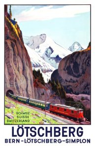 Bern-Lötschberg-Simplon demiryolu by Plinio Colombi