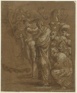 Kralların hayranlığı by Polidoro da Caravaggio (possibly)