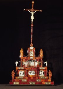 Taşınabilir sunak, Michael Redlin, Gdansk atölyesi (ahşap, kehribar ve fildişi)