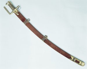 Stephan Batorys (1533-86) kılıç (ahşap ve gümüş yaldızlı)