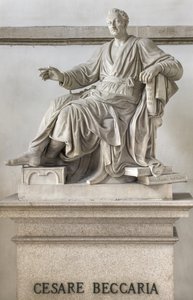 Cesare Beccaria Heykeli, 1838 by Pompeo Marchesi