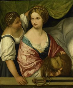 Holofernes Başkanı ile Judith by Pordenone (circle of)
