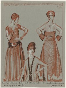 Gazette du Bon Ton, 1921 - No. 3, Pl. X: Paul Poiret