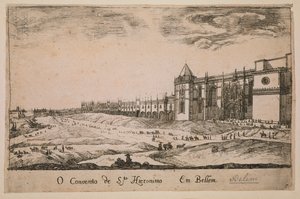 Jeronimos Manastırı, Belem bölgesinde, Portekiz 1662 by Portuguese School